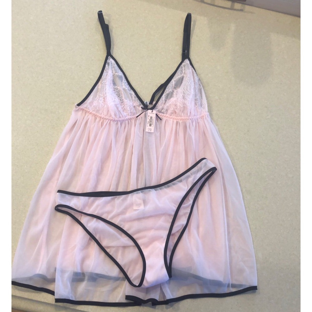 Victoria’s Secret Lace & Sheer Babydoll Lingerie